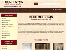Tablet Screenshot of bluemountainbooks.com
